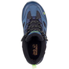 Jack Wolfskin Vojo Texapore Mid Shoes Kids dark blue/lime | Addnature.co.uk